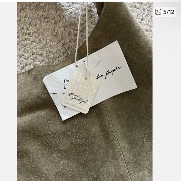 Free People Bobbi Slouch Suede Leather Bag. NWT!!! - Picture 5 of 8